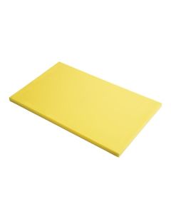 Planche à découper haute densité jaune - 325 x 265 mm - Gastro M