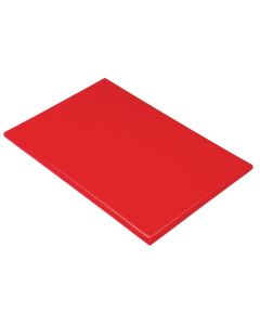 Planche polyéthylène 450 x 300 mm rouge haute densité - Hygiplas