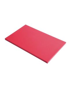 Planche polyéthylène PEHD 500 rouge - 530 x 325 mm - Gastro M