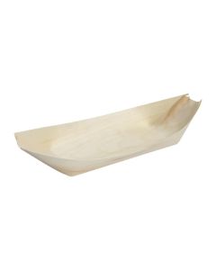 Plat biodégradable en bouleau 190 mm - Fiesta - Lot de 100 -