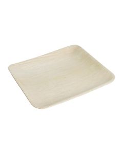 Plat carré en feuilles de palmier 250 mm - Fiesta Green - Lot de 100