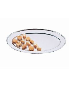 Plateau de service inox ovale 254 mm - Olympia