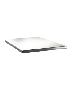 Plateau de table carré 600mm blanc pur - Topalit