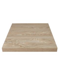 Plateau de Table Carré 600mm Effet Bois Clair - Bolero
