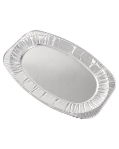 Plateau jetable rigide en aluminium 355 mm - Lot de 10