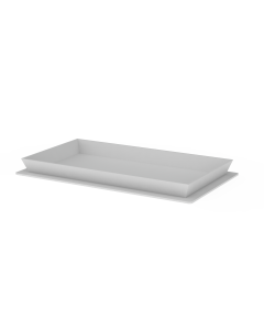 Plateau Plexi Blanc - L 600 x H 50 mm - Grill'Chic