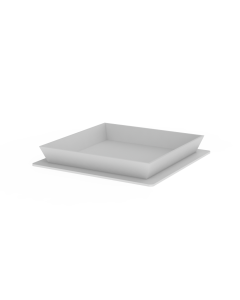 Plateau Plexi Blanc Tronqué - L 300 x H 50 mm - Grill'Chic