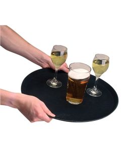Plateau antidérapant en plastique Kristallon rond 280 mm