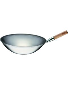 Poêle Wok Acier Satiné ou Poli Ø 400 mm - Stalgast