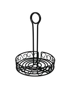 Porte condiments métallique noir 235(h)mm - Olympia - 