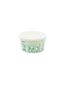 Pot de Glace en Carton Recyclable Texte Bio 90 ml - Lot de 1932 - SDG