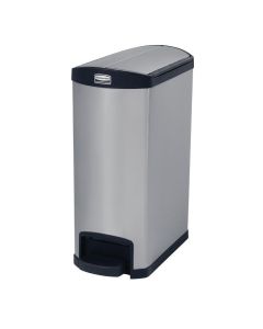 Poubelle à pédale latérale inox Slim Jim Step-On Rubbermaid 50L -