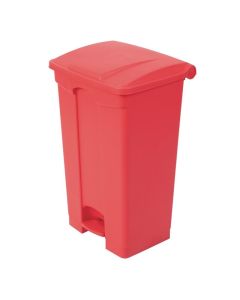 Poubelle de cuisine à pédale 87 litres rouge - Jantex -