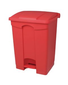 Poubelle de cuisine à pédale rouge 45 L - Jantex - 