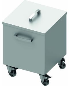 Poubelle En Inox Sur Roues - 40 Litres - Stalgast