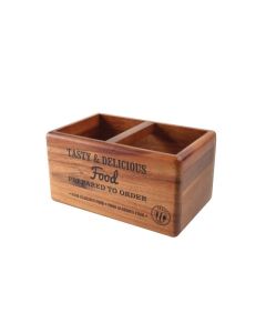 Rangement de table en acacia avec ardoise Food Glorious T&G Woodware -