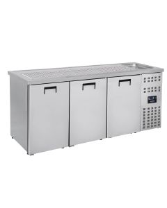 Refroidisseur de Boisson Avec Evier - 3 Portes - Combisteel -