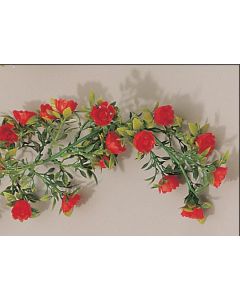 Roses Rouges Guirlande pour Vitrine Longueur 1850 mm - L2G