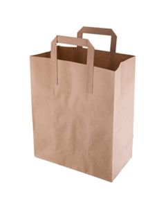 Sacs en papier Kraft marron 255 x 215 mm - Lot de 250