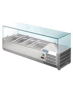 Saladette a Poser 120cm à 200cm - Bacs GN 1/3 - Polar -