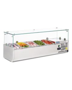 Saladette à Poser 120cm à 200cm - Bacs GN 1/4 - Polar -