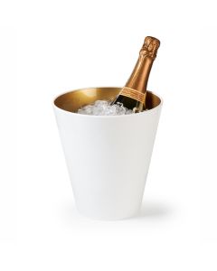 Seau à Champagne Bicolore Blanc et Or Ø 19 cm - Pujadas
