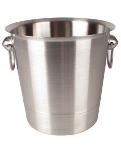 Seau à champagne en inox brossé professionnel 4 L - Olympia -