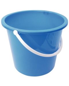 Seau rond en plastique 10L Jantex bleu