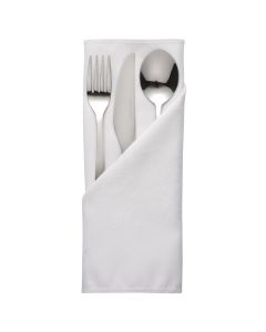Serviette Blanche en Polyester 560 x 560 mm - Lot de 10 - Mitre