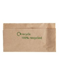 Serviette en papier 1 pli recyclé avec distributeur - Carton de 6000 pièces