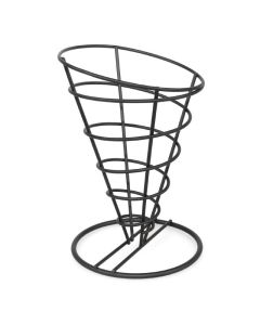 Support Conique Noir pour Frites H 175 mm - Olympia