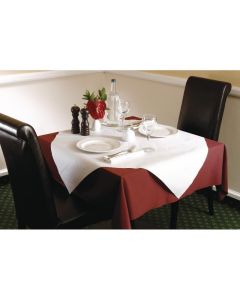 Surnappe blanche en papier carrée 90 cm - Tork - Lot de 25 -