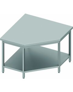 Table d'Angle Inox Professionnelle - Gamme 600 - Stalgast