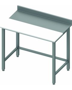 Table de Découpe Inox Cuisine - Profondeur 600 - Avec Dosseret - Stalgast
