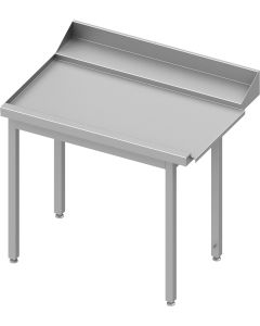 Table Inox Adossée de Déchargement pour Lave Vaisselle à Capot - Stalgast