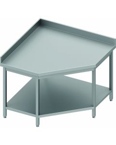 Table Inox Angle - Avec Dosseret - Gamme 600 - Stalgast