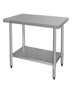 Table Inox Professionnelle Sans Rebords - Gamme 600 - Vogue