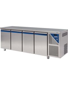 Table Réfrigérée Positive - 816 L - 4 portes pleines - Prof. 800 - 600 x 400 - Dalmec