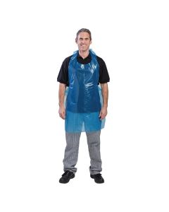 Tablier Jetable en Polyéthylène Bleu - Lot de 100