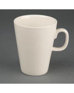 Tasses à café Latte en porcelaine 284 ml Ivory Olympia - Boite de 12