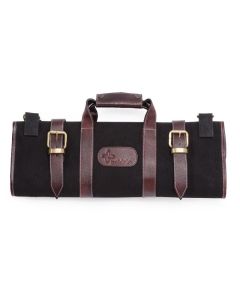 Trousse à couteaux professionnelle toile noire - 17 emplacements - Boldric