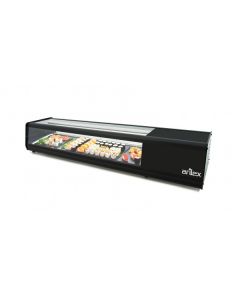 Vitrine Réfrigérée à Sushi Plaque Lisse Capacité 6 Bacs GN 1/3 - Arilex