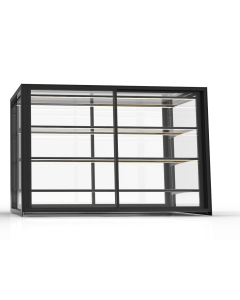 Vitrine Neutre Extra Large Série Integra 3 Niveaux et 2 Portes - 1200x820 mm - SAYL