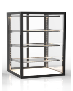 Vitrine Neutre Vitrée Série Integra 3 Niveaux - 600x820 mm - SAYL