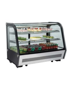 Vitrine Réfrigérée Fermée Top à Poser Vitres Bombées 160 Litres - RC 160
