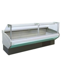 Vitrine Réfrigérée Glaces Droites + Réserve Neutre - AMALIA 937 FV-VVE-S/R