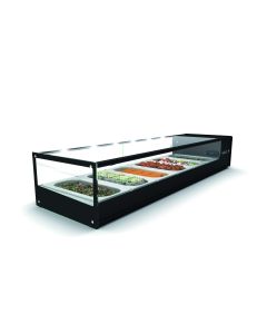 Vitrine Tapas Réfrigérée Bacs GN 1/3 Série LOGIC - 970 à 1680 mm - SAYL -