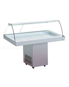 Vitrine Réfrigérée à Poissons Inox - L 940 mm - AFI Collin Lucy