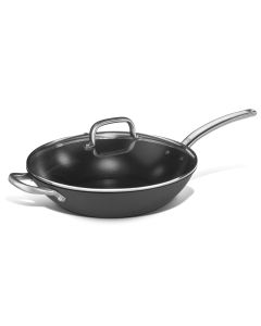 Wok avec Couvercle Fonte d'Acier Léger 32 cm - Pujadas